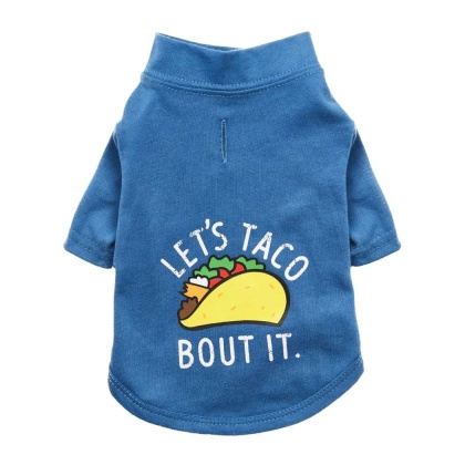 Blueberry Blue - The Essential T-Shirt - Let\'s Taco Bout It - X Large