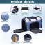 Blue Grey - JESPET Soft-Sided Kennel Pet Carrier for Small Dogs, Cats, Puppy, Airline Approved Cat Carriers Dog Carrier Collapsible, Travel Handbag & Car Seat - 16