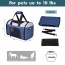 Blue Grey - JESPET Soft-Sided Kennel Pet Carrier for Small Dogs, Cats, Puppy, Airline Approved Cat Carriers Dog Carrier Collapsible, Travel Handbag & Car Seat - 16