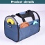 Blue Grey - JESPET Soft-Sided Kennel Pet Carrier for Small Dogs, Cats, Puppy, Airline Approved Cat Carriers Dog Carrier Collapsible, Travel Handbag & Car Seat - 16