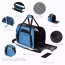 Turquoise Blue - JESPET Soft-Sided Kennel Pet Carrier for Small Dogs, Cats, Puppy, Airline Approved Cat Carriers Dog Carrier Collapsible, Travel Handbag & Car Seat - 17