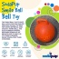 Orange - SP Smile Ball Ultra Durable Synthetic Rubber Chew Toy & Floating Retrieving Toy  - Medium