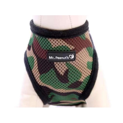 Camo - Mr. Peanut\'s PupTrek Small Dog/Cat Soft Mesh Step In Harness Vest - Medium