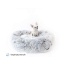 Gray Two Tone - Mr. Peanut's OrthoPlush Pet Bed - 23 in