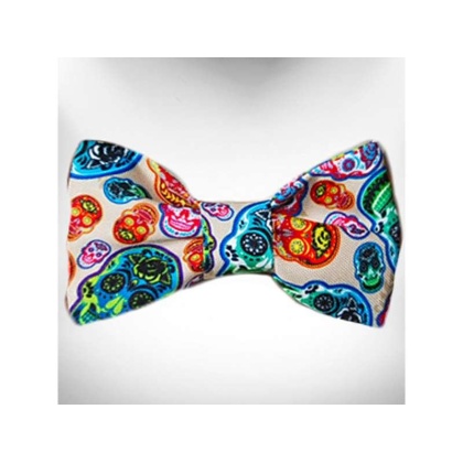 Day of the Dead  - Doggie Bow Tie Design - Large 5\