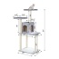 GleePet 57-Inch Cat Tree Two-Door Real Wood Condo Gray