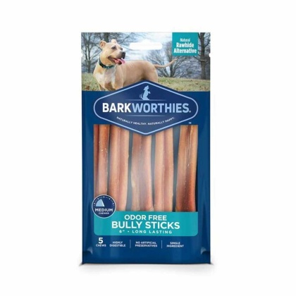 Barkworthies Bully Stick - Odor Free  - 6\'\' (5-Pack SURP)