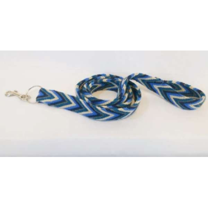 Blue - Blue Handmade Wayuu Pet Leash - 62\