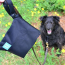 Black - Black Yucky Puppy Dog Poop Bag Holders- Extra Large Size - 6.75x9.25