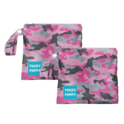 Pink - Pink Camo Dog Poop Bag Holders, Standard Size - 6.75x6.25