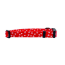 Paw Prints & Hearts Red - Cutie Ties Fun Design Dog Collar - Large