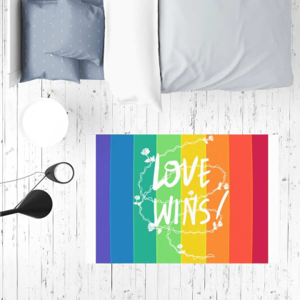 Love Wins Sublimation Rug / Pet Feeding Mat -   120 x 80 cm