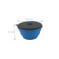 Mr. Peanut's Collapsible Silicone Camping Bowl with Lid & Foldable Fork - 30oz