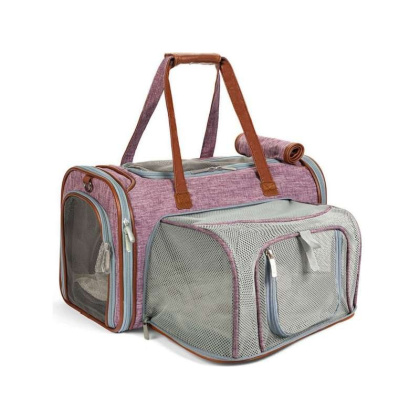 Purple - Mr. Peanut\'s Gold Series Big Apple Size Expandable Pet Carrier -