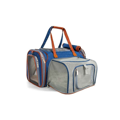 Deja Blue - Mr. Peanut\'s Gold Series Mini Size Expandable Pet Carrier - 16 in L x 10 in W x 10 in H