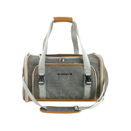 Snowflake Gray - Mr. Peanut\'s Platinum Series Double Expandable Pet Carrier - 18inLx10.5inWx11inH