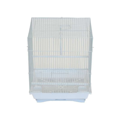 White - YML Flat Top Parakeet Cage - 13.3\