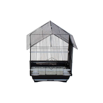 black - YML House Top Style Parakeet Cage - 13.3\