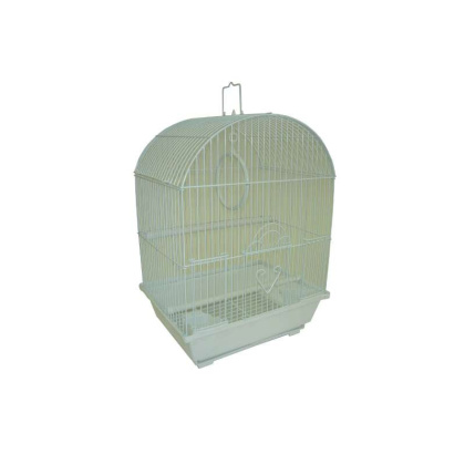 White - YML Round Top Style Parakeet Cage - 13.3\