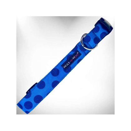 Navy - Polka Dot Dog - Monotone Collars - XL 1.5\