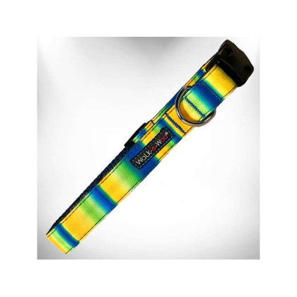 Blue/Green - Tie Dye Dog Collars - M 1\