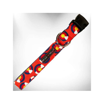 Colorado Orange - Colorado and Texas Dog Collars - XL 1.5\