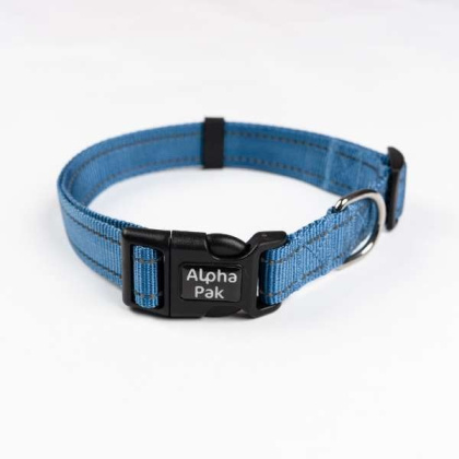 Jazz Blue  - Appalachian Jazz Blue Dog Collar - Small 5/8in wide by 8