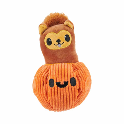 BARK Squirrel O\' Lantern Plush Dog Toy Small