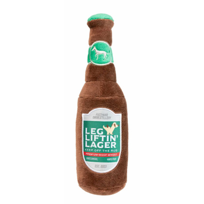 FuzzYard Leg Liftin\' Lager Plush Dog Toy