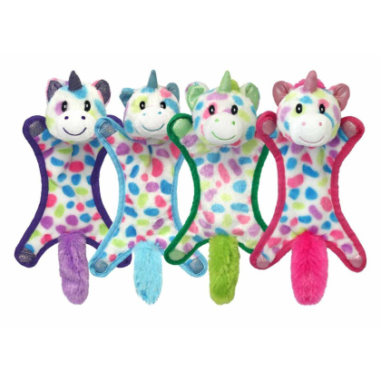 Multipet Ball-Head Unicorns Plush Dog Toy Assorted Colors 10\