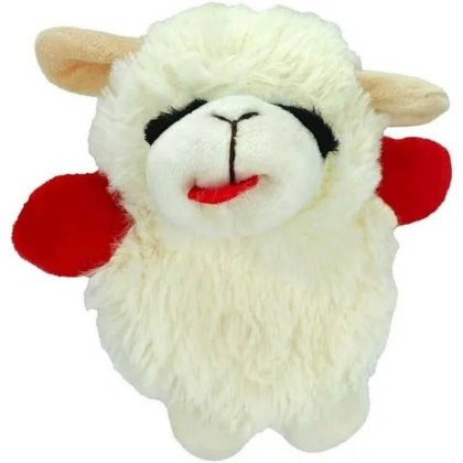 Multipet Mini Lamb Chop Crinkle Plush Dog Toy 6\