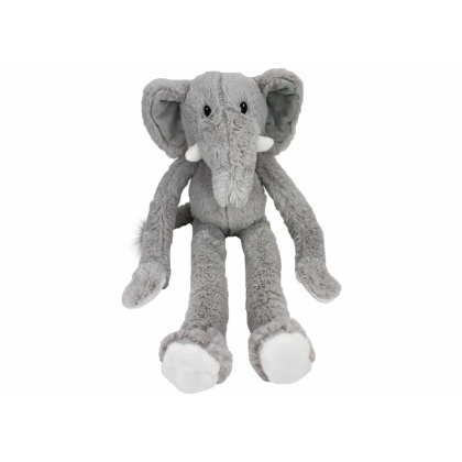 Multipet Swingin\' Safari Elephant Plush Dog Toy 19\